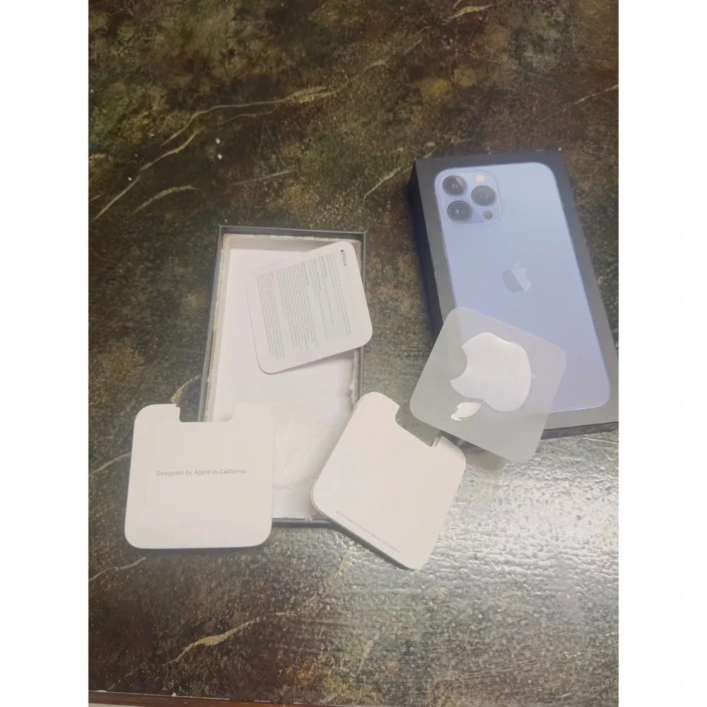 Apple iPhone 13 Pro Max Sierra Blue EMPTY BOX ONLY NO  PHONE JUST THE BOX